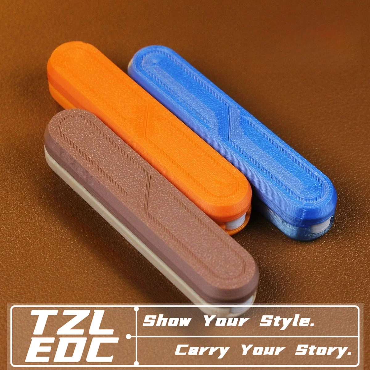 EDC Ultra-Dense Current Track 3D Printed Direct Push Mechanical Slider Fidget Toy Finger pressure-relief toy