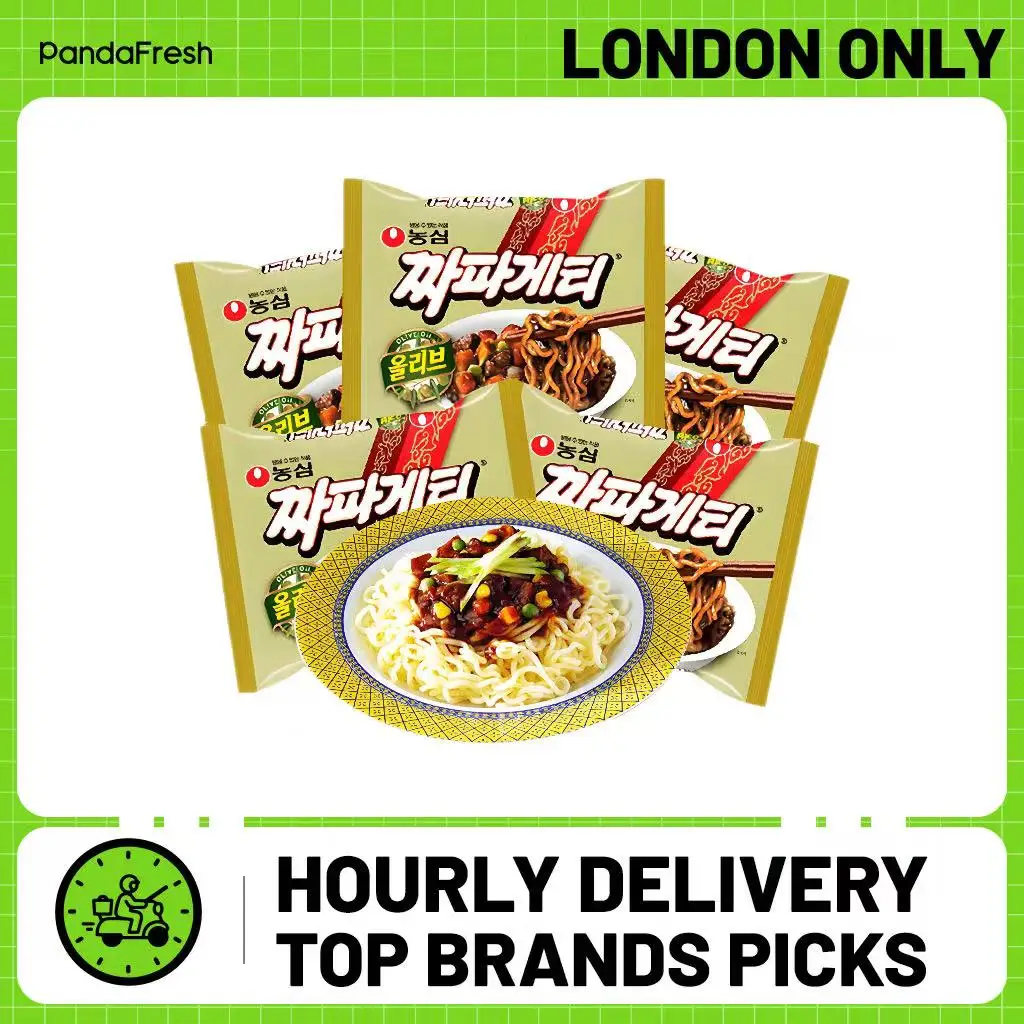 NONG SHIM, Jajang – Myeon Instant-Nudeln, 5er-Pack, 140 g pro Packung