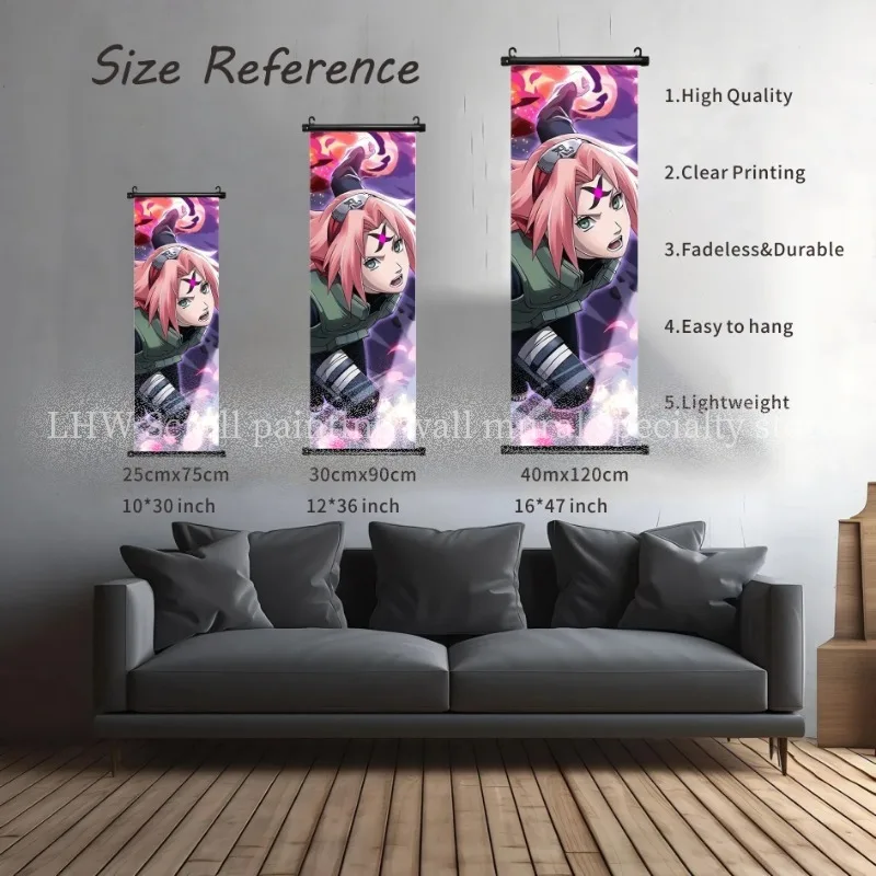 الكلاسيكية أنيمي ناروتو اوتشيها ايتاشي التمرير معلقة اللوحة غرفة المعيشة غرفة نوم بهو الجدار الديكور عيد ميلاد هدية محدودة #5