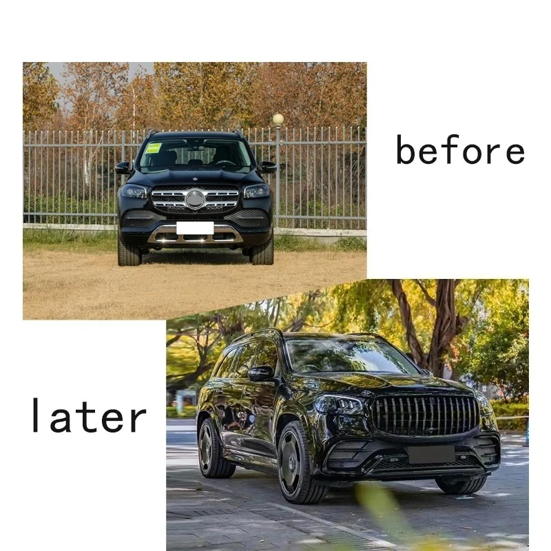 

Комплект кузова BR для GLS X167 2020-2024 — передний задний бампер и боковые юбки в стиле GLS63 — новый