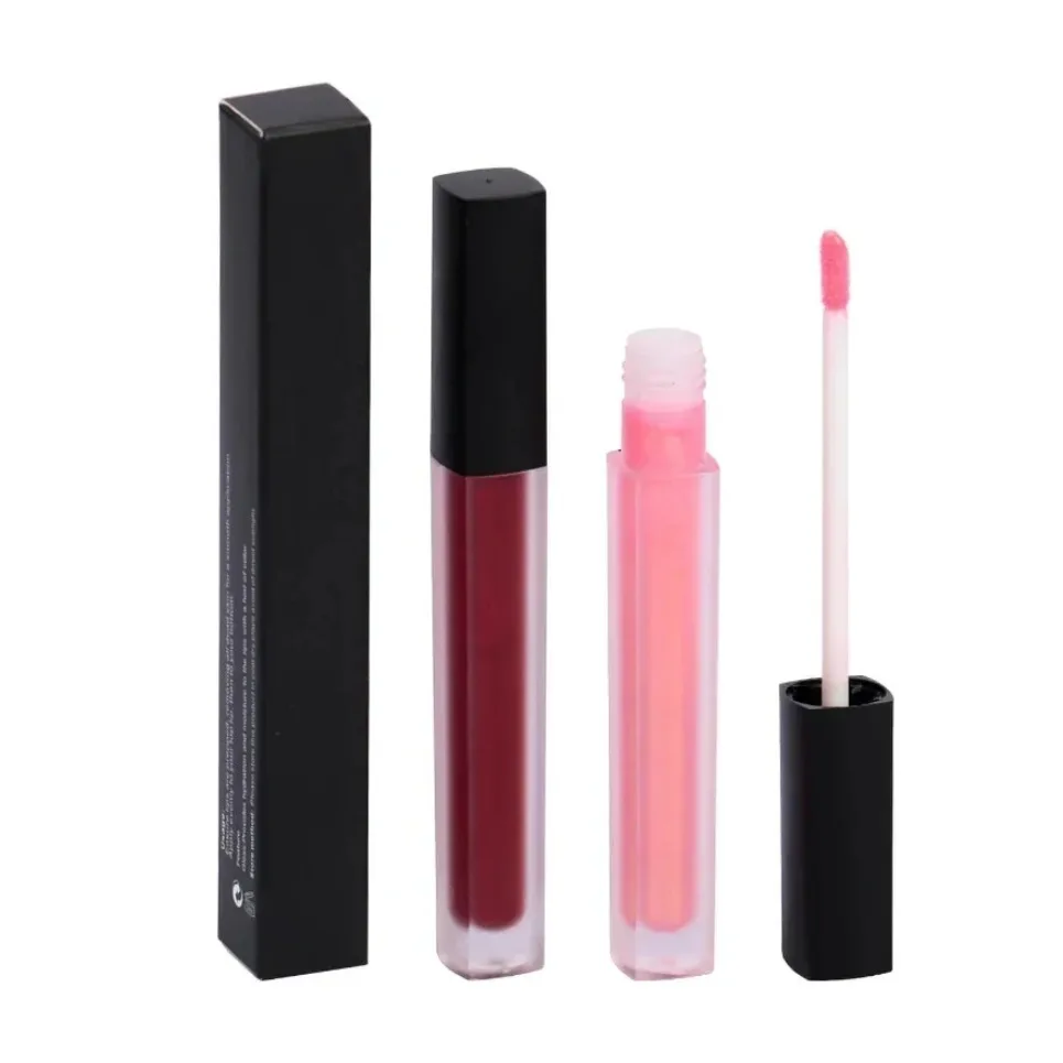 Umidade vegana brilho labial maquiagem rótulo privado batom líquido fosco nude lipgloss logotipo personalizado atacado