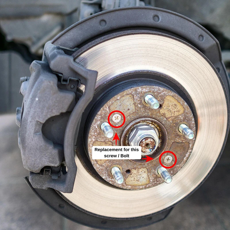 1 Satz Edelstahl-Bremsscheibe rotors ch rauben 93600-06014-0h kompatibel mit Honda Acura-Sicherungs schrauben für Vorder-und Rückseite