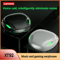 Lenovo Original XT92 TWS Earphone Bluetooth 5.1 Wireless Headphones Control Gaming Headset Stereo bass With Mic Noise Reduction