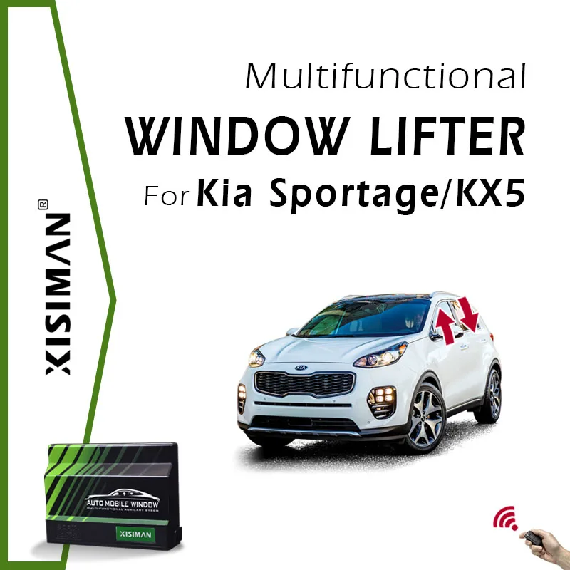 

Car Power Window Closer For Kia Sportage / KX5 2016-2020 Remote Car Auto Window Close Shut & Open Four Accessories