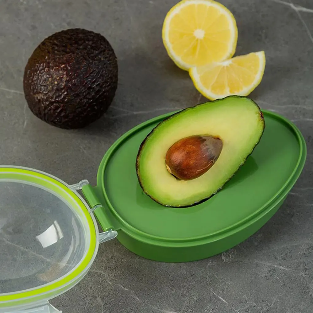 Green Kitchen Food Storage Box Conveniently Store And Preserve Avocados Stylish Avocado Storage Box