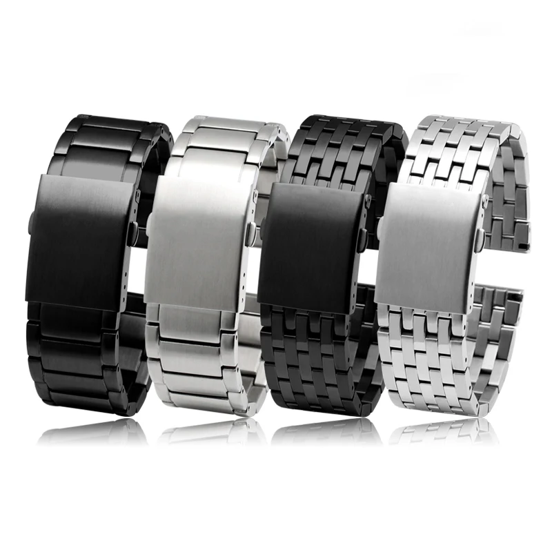 Stainless Steel Watch Strap For Diesel DZ4316 DZ7395 7305 4209 4215 Men Metal Solid Wrist watchband 24mm 26mm 28mm 30mm Bracelet