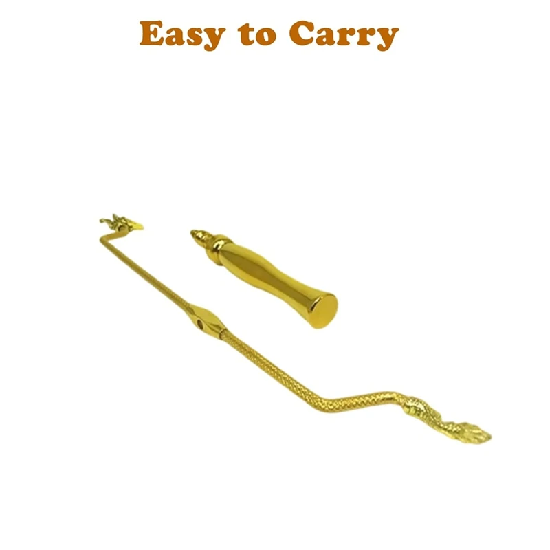AAAN-Copper Dowsing Rods Divining Rod,Solid Copper And Brass Dragon Seeking Tools For Detect Gold, Water Witching