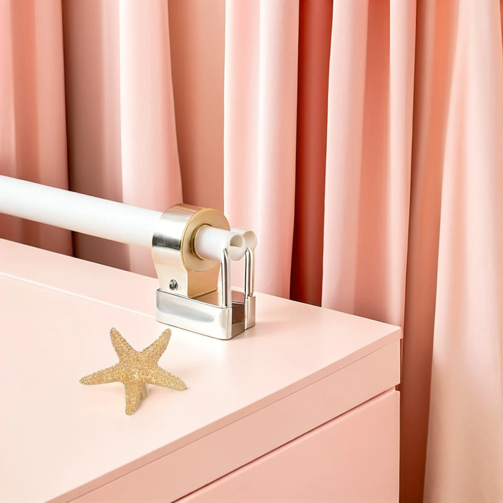 2Pcs Ocean Inspired Star Drawer Knobs Brass Cabinet Handles Room Wardrobe Pulls Star Shape Decorative Hardware