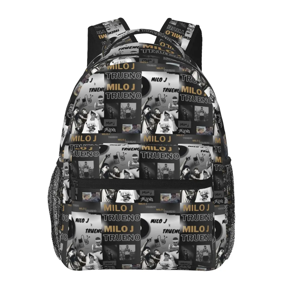 Rapper Milo J La Vida Era Mas Corta Album Student Backpack School Bag  Daypack for Boys Girls Fashion Bookbag Shoulder Bags