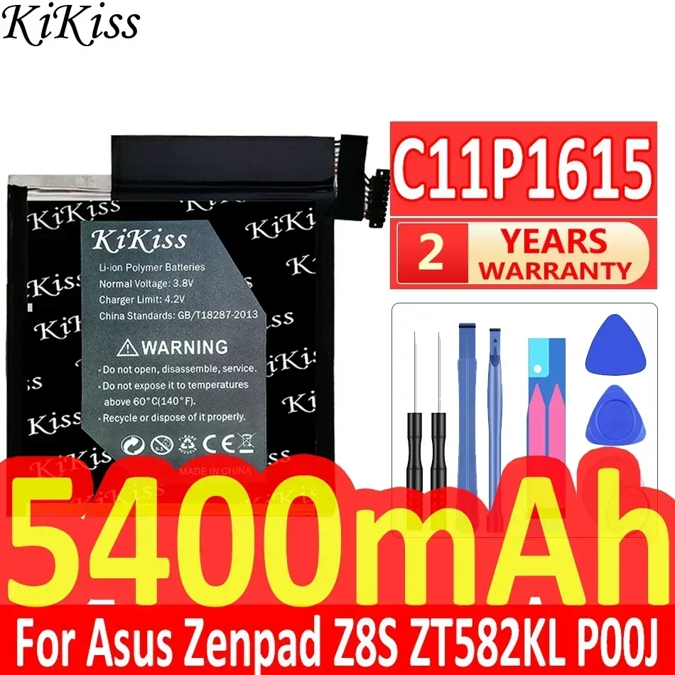 KiKiss Battery 5400mAh C11P1615 For Asus Zenpad Z8S ZT582KL P00J 0B200-02410000