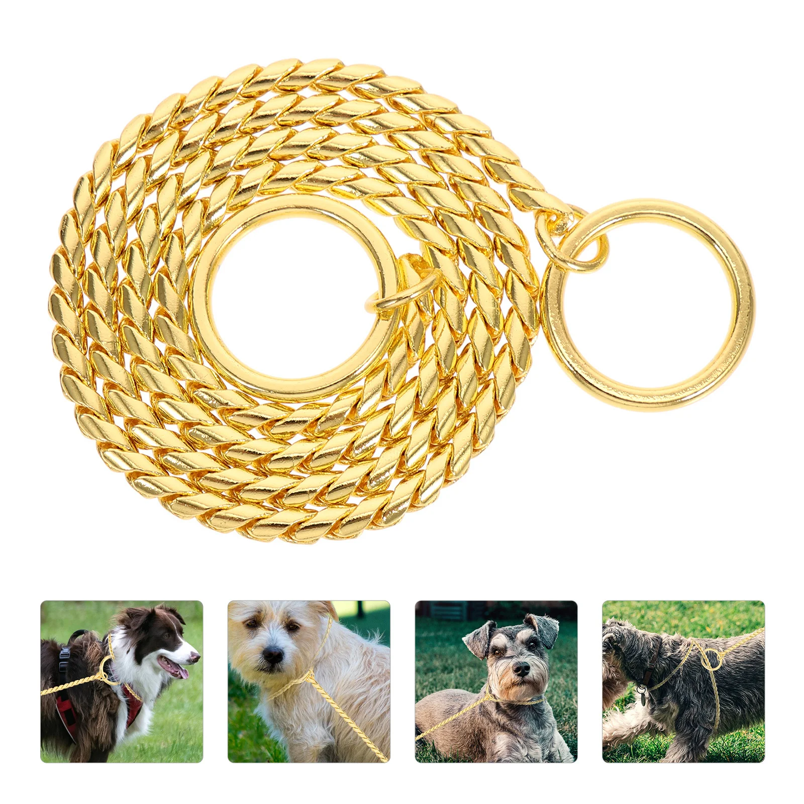 

Stainless Steel Dog Chain Reliable Anti Pull Design Lightweight Portable for Daily Use Outdoor Adventures Household Dog Collar