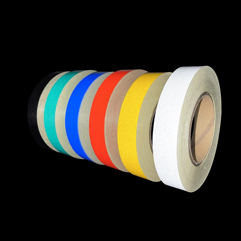 VOOFENG Reflective Car Sticker 2.5cmX45.7m PET Reflector Auto Motorcycle Decoration Safety Mark Warning Tape VF-3100