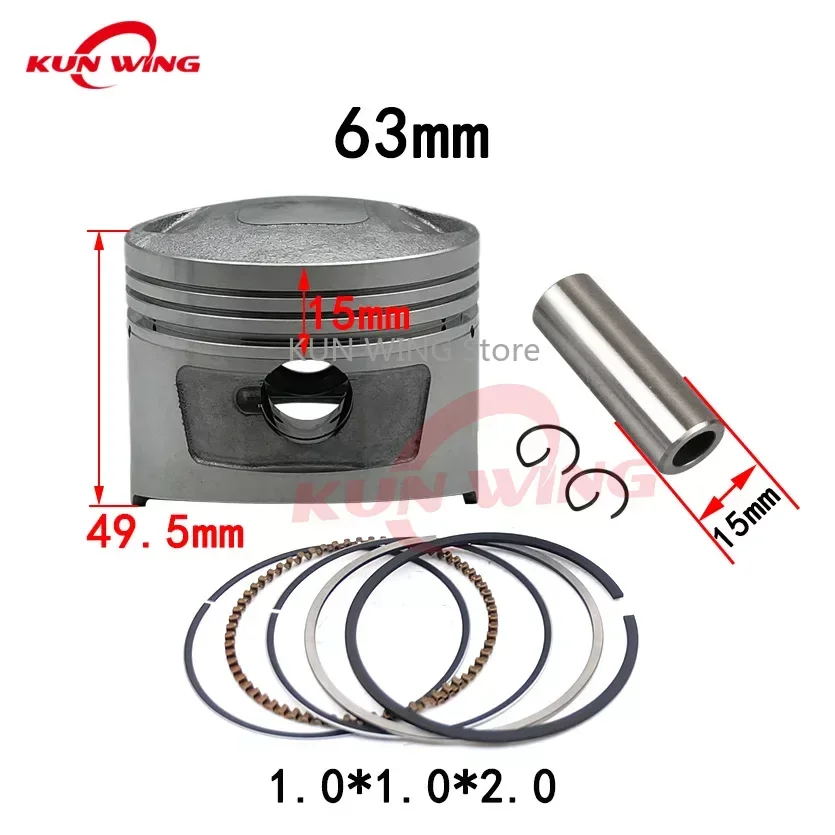 

63MM Piston Ring Kit for LONCIN CB200 CB 200 Off Road Dirt Bike Engine Spart