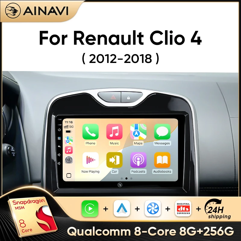 Kit De Radio Cadre De Panneau De Façade En Plastique For Autoradio 2 Din 9 Pouces Compatible Avec RENAULT Captur Manuel 2016-2019 Installation DVD GPS Mp5 Kit De Montage Sur