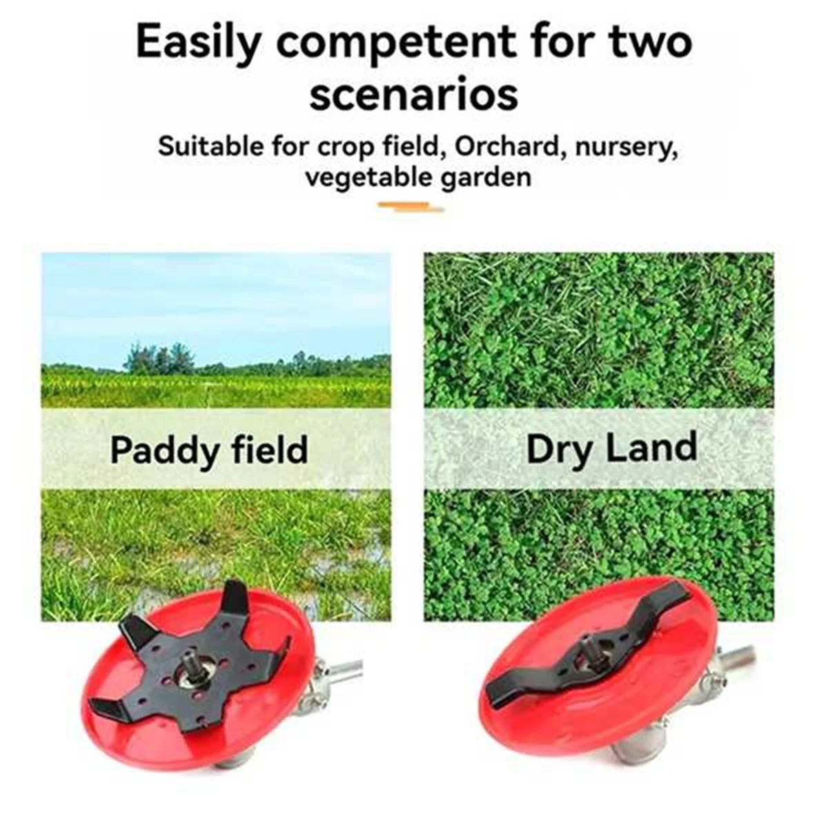 ABLG Универсальный кусторез, триммер с металлическими лезвиями, триммер для садовой травы, родный поле, газонокосилка для сухой земли, станок