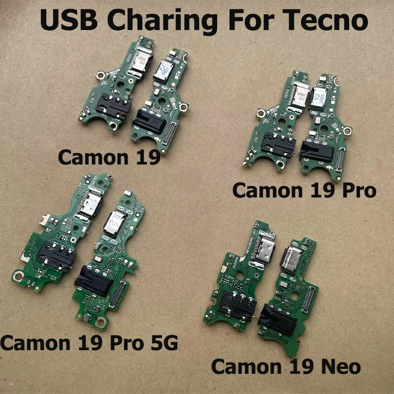 

New For Tecno Camon 19 USB Charging Port Dock Charger Connector Board For Camon 19 Pro Neo 5G Flex Cable