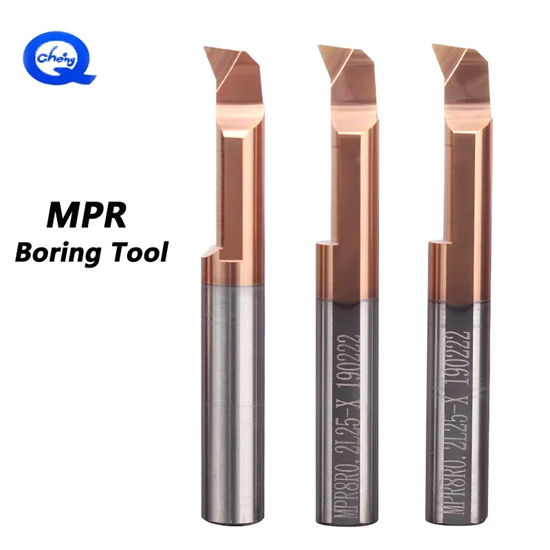 

MPR small hole Internal boring Tool MPR1 MPR2 MPR3 MPR4 MPR5 MPR6 MPR8 R0.05 R0.1 R0.15 R0.2 L10 L15 L22 Carbide Tool Boring Bar