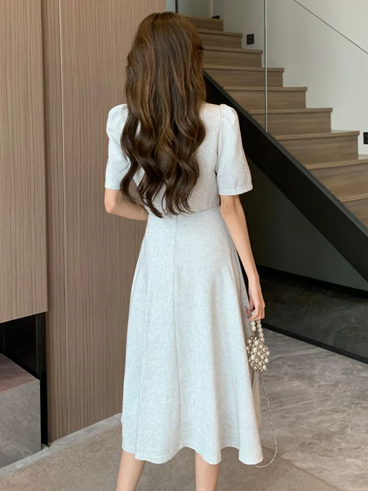 Small Fragrant Fashion New Summer Korean Sweet Elegant 2 Piece-Set Women Coat Top Midi Skirt Suits Womens Two Clothing Sets