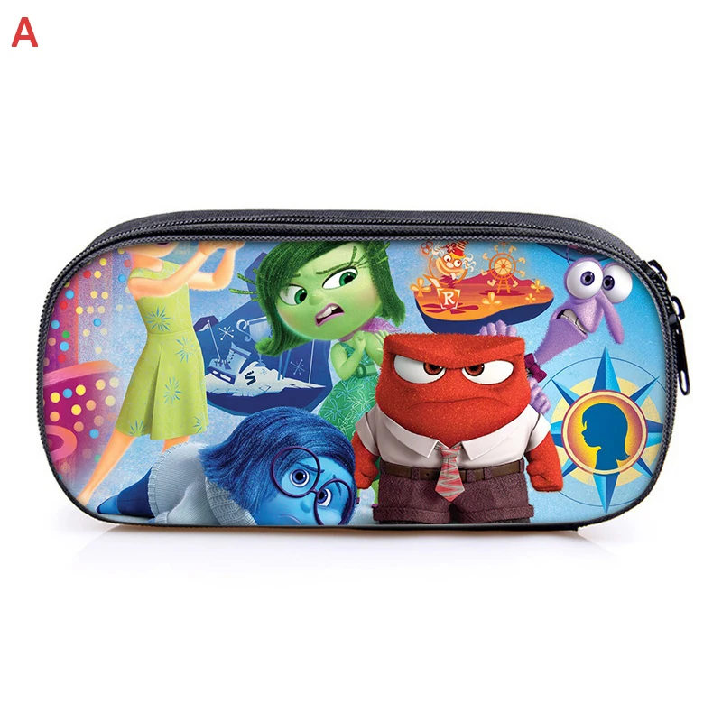 Disney Inside Out 2 Pencil Case Student Product Kawaii Girl Boy PenCase Bag Cartoon Pencil Box Pouch Stationery Supplies Gift