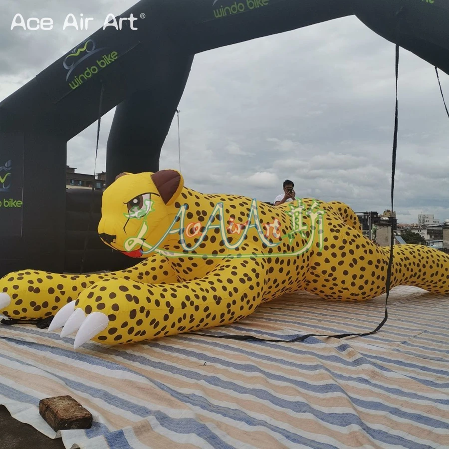 

2022 Free Shipping Inflatable Leopard Replica Giant Inflatable Animal For Event Advertising Exhibition Made By Ace Air Art