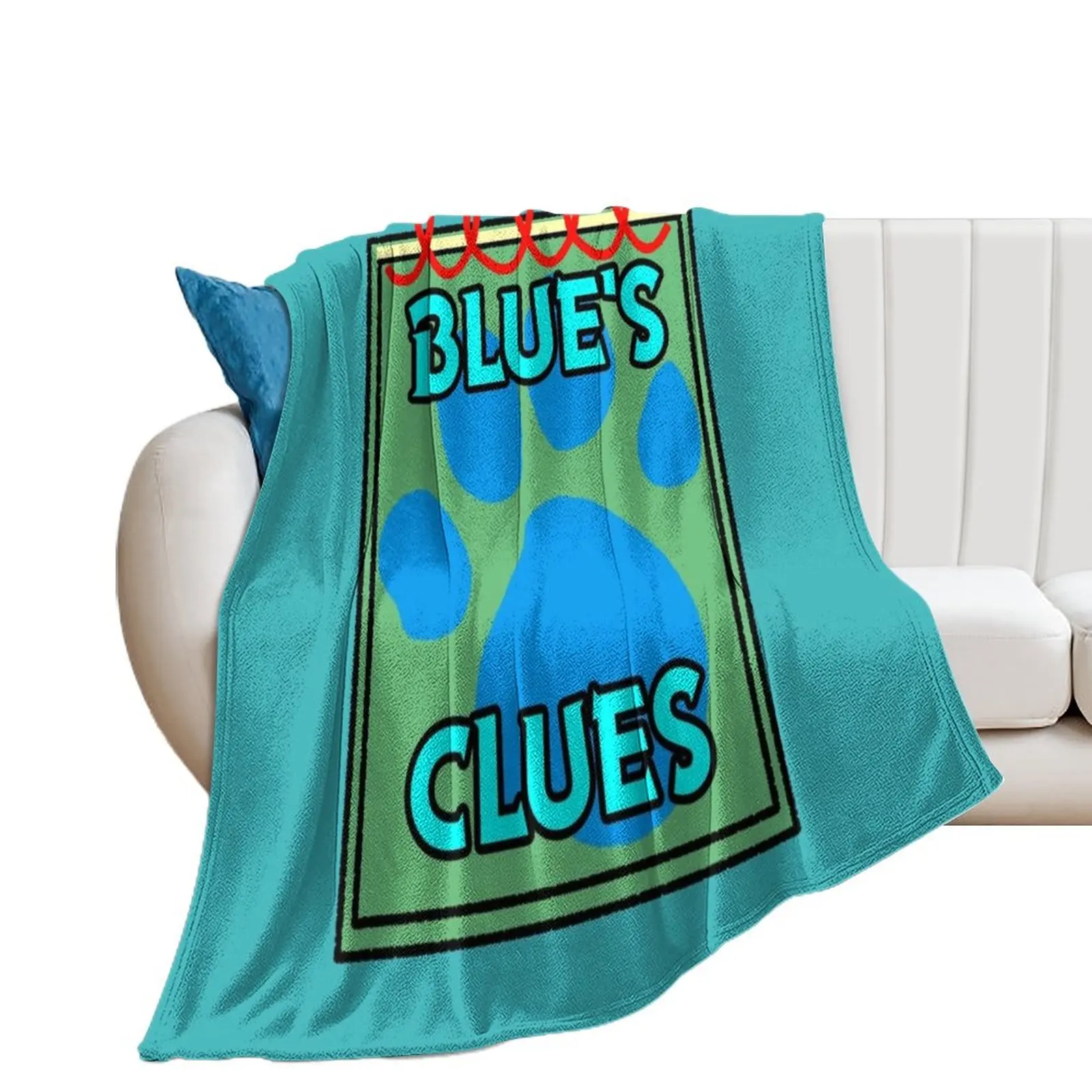 

Blue's Clues Handy Dandy Notebook Throw Blanket Plaid on the sofa Luxury Thicken Blankets