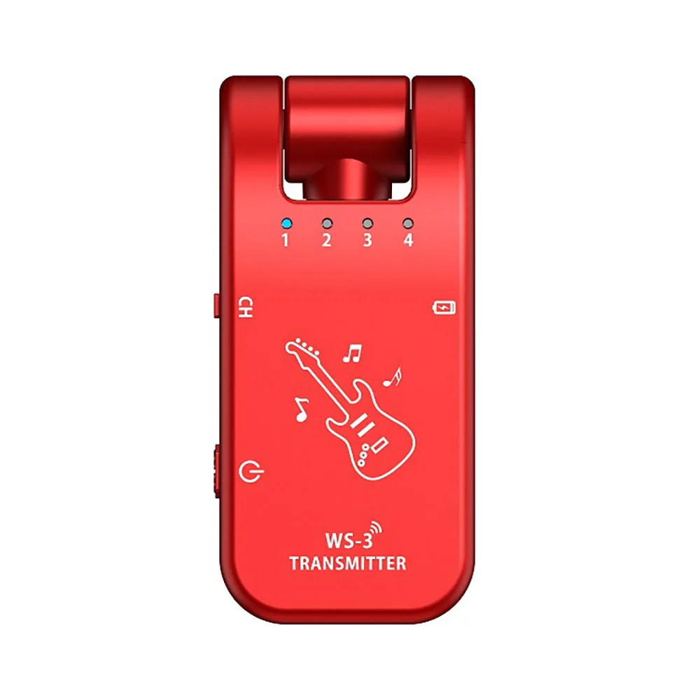 WS-3ระบบรับส่งสัญญาณกีตาร์ระบบไร้สาย UHF แบบสำหรับตัวรับสัญญาณ WIFI เครื่องขยายเสียงเบสกีต้าร์ไฟฟ้า