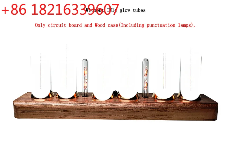 YAO Former Soviet IN 14 Glow Tube Clock Electronic tube Clock NIXIE CLOCK Dial and Plug,Touch Button,Without Tube