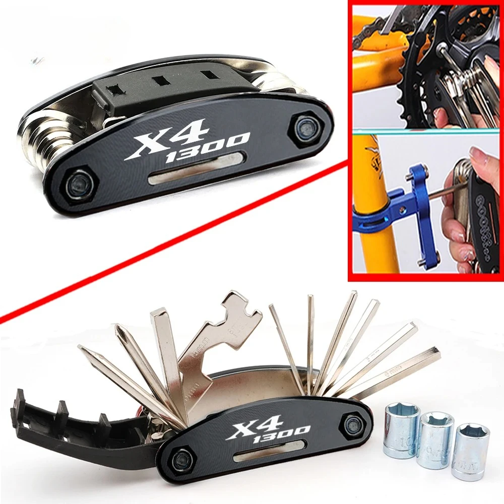 لهوندا STX VT X4 1300 CB 1300F Crosstourer دراجة نارية الملحقات متعددة الوظائف المحمولة المسمار أدوات مسدس وجع مجموعة