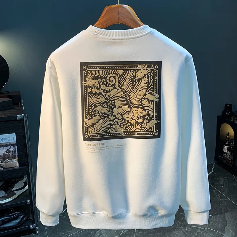 Autumn Sweater boys 2024 new fashion brand design printed coatins casual round neck simple pullover top