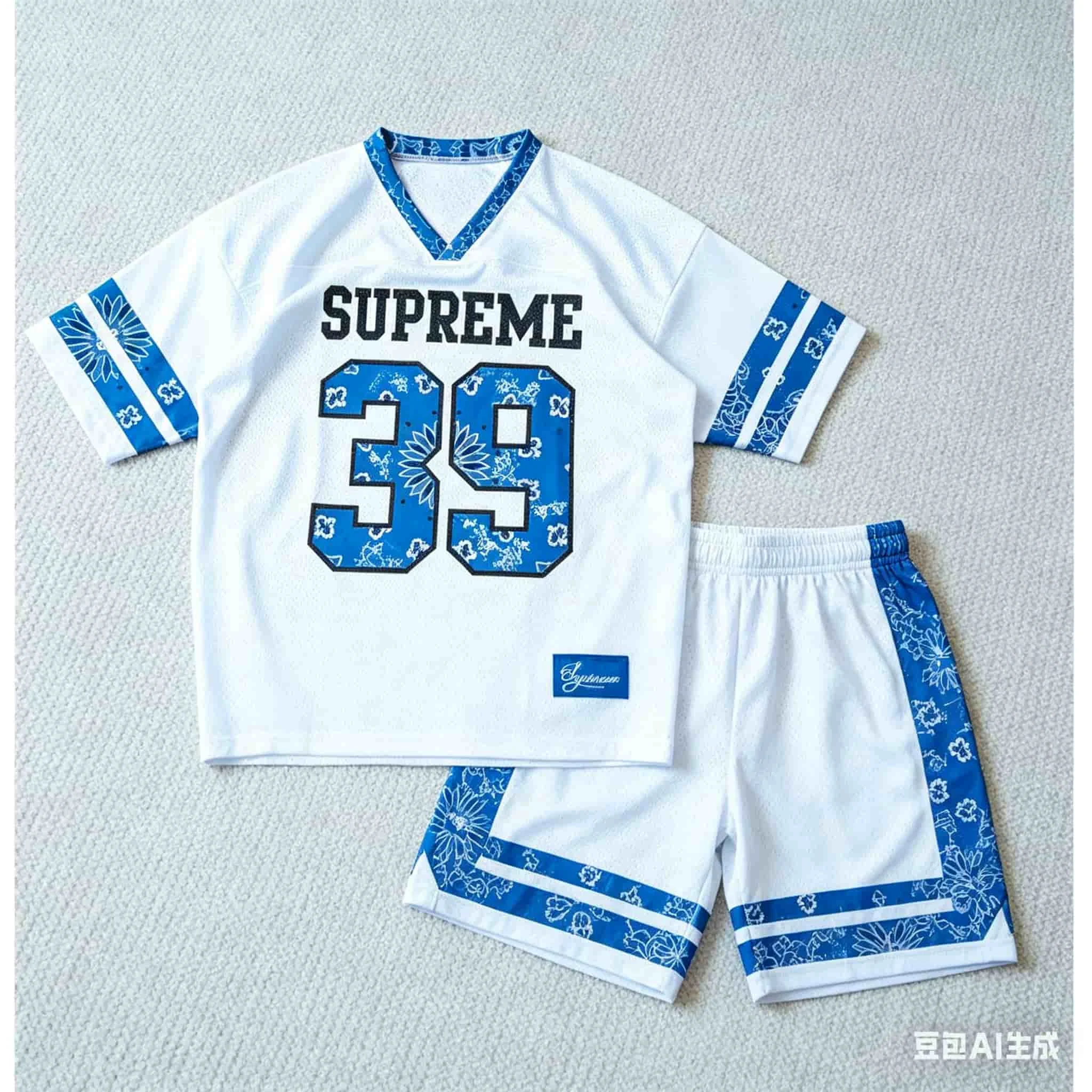 

Men Casual Colorblock Letter Print Short Sleeve T-Shirt Shorts Set Summer NO.39 Jersey Sports Jersey Outdoor Trendy Sportswear