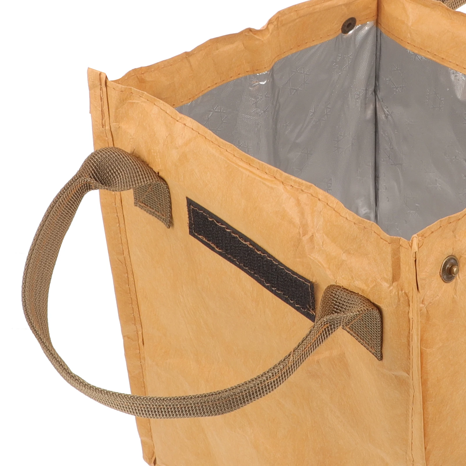 

Insulated Bento Bag Large Capacity Vintage Lunch Tote for Work Picnic Khaki Heat Preservation WaterproofReusable