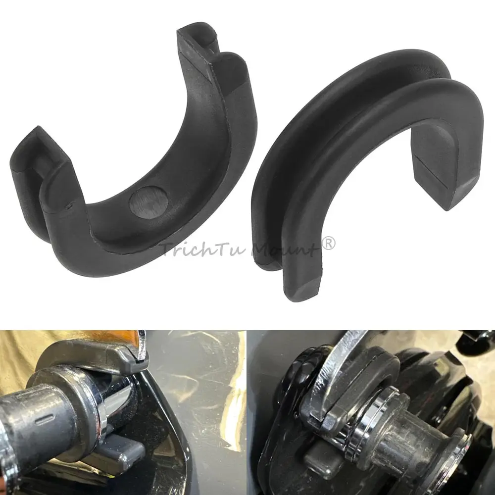 For Harley Electra Street Glide Classic Road King 2009-2025 Motorcycle Luggage Rack Side Plate Mounting Bracket Grommet Bushing