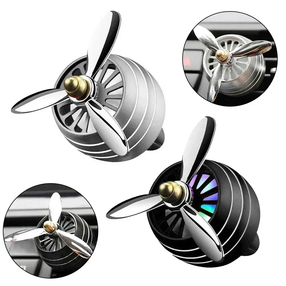 

Cars Air Fresheners Rotating Air Purifiers With LED Fragrance Dispenser Fragrance For Air Vents Rotating LED Smell Dispenser