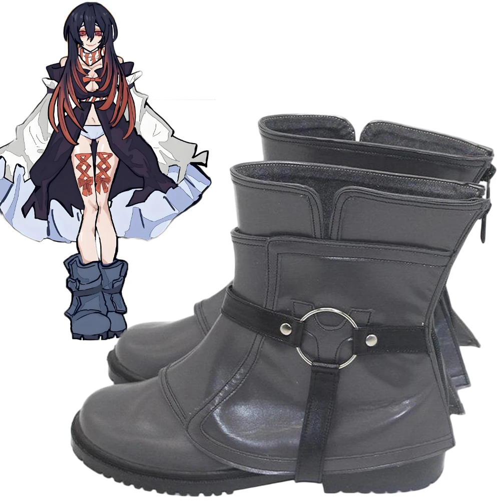 

Amo Cosplay Shoes Anime Gachi A Kuta Ankle Boots Costume Accessories Disguise Outfits Props Halloween Carnival Adult Women