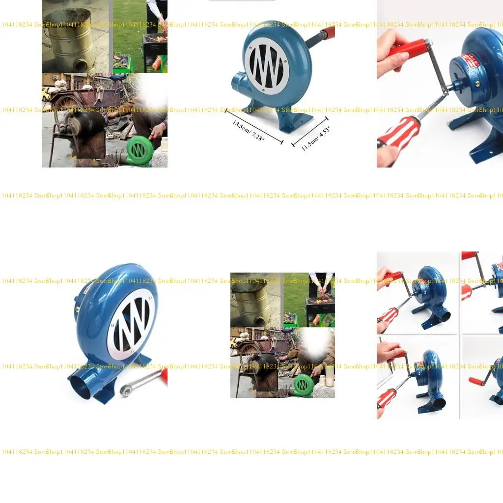 

P9FB Household Hand Crank Blacksmith Blower Cooking Manual BBQ Fan Air Blower