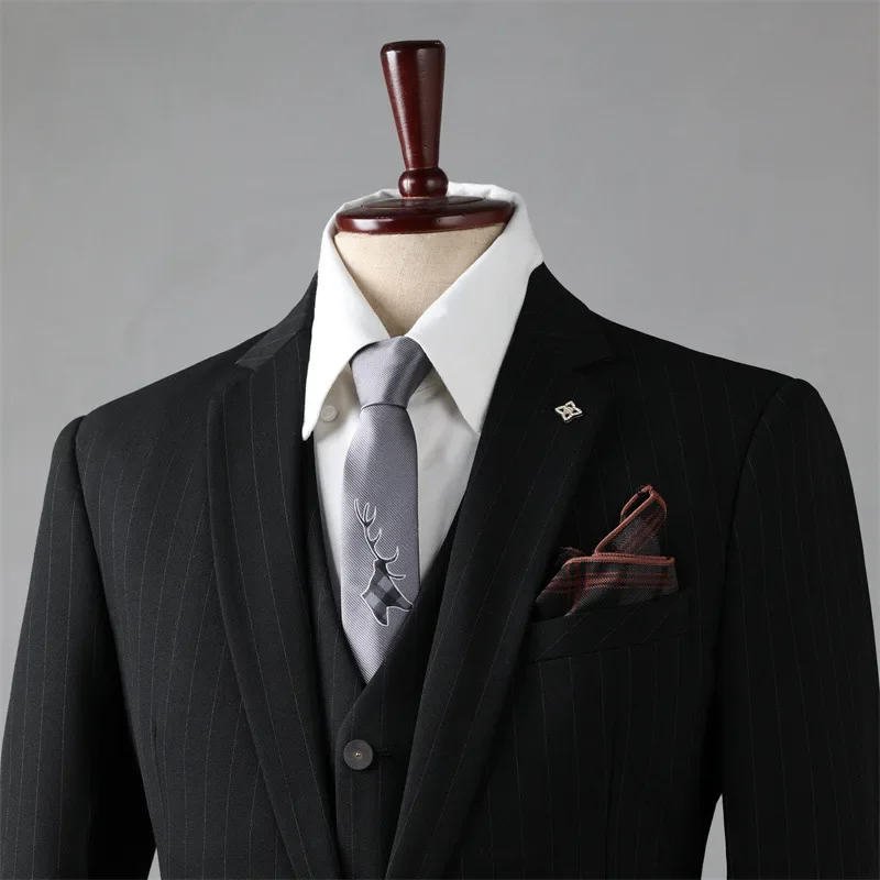 (70) Customized New Groom Business Slim Suit Men's Wedding Formal Wear