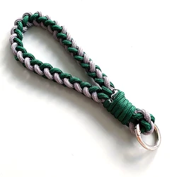 Handmade Rope Woven Keychain Phone Case Anti-lost Rope Strap Key Ring Tool Backpack Buckle Thickened Accessory Fashion Jewelry