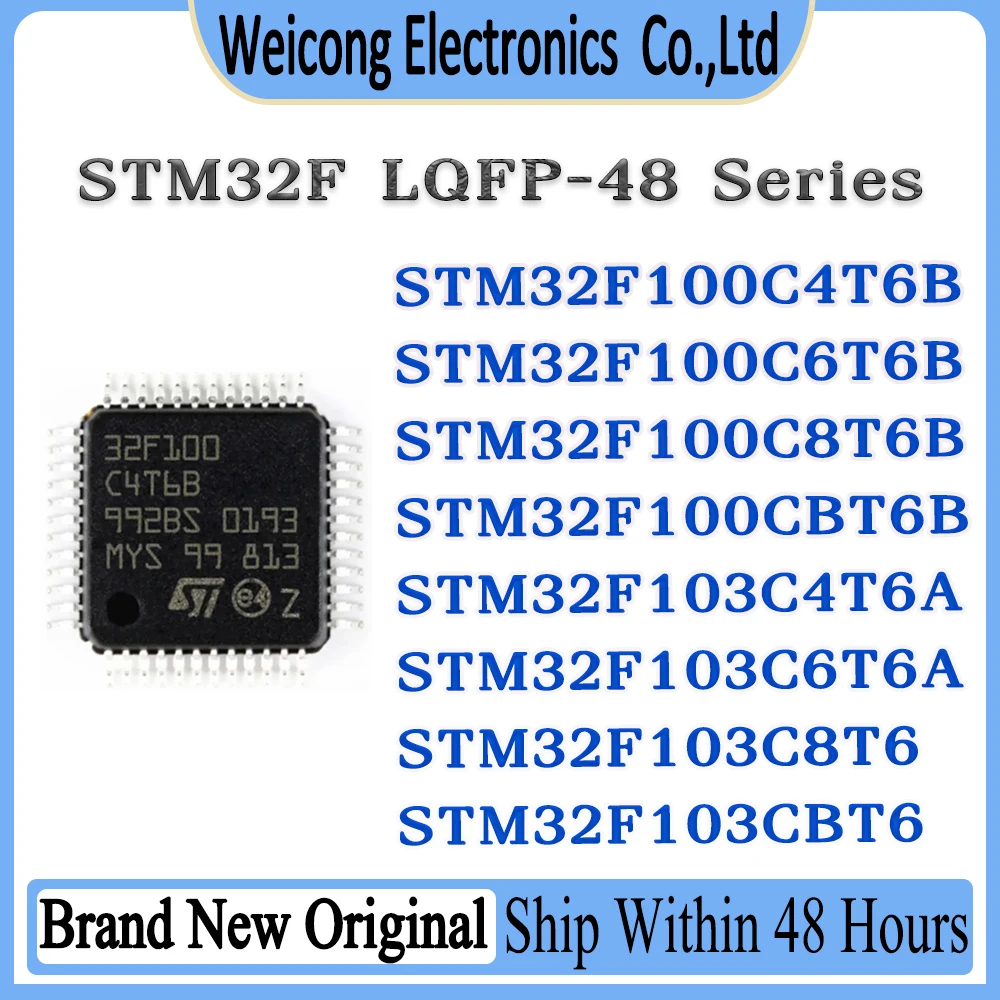 

STM32F100C4T6B STM32F100C6T6B STM32F100C8T6B STM32F100CBT6B STM32F103C4T6A STM32F103C6T6A STM32F103C8T6 STM32F103CBT6 STM IC MCU