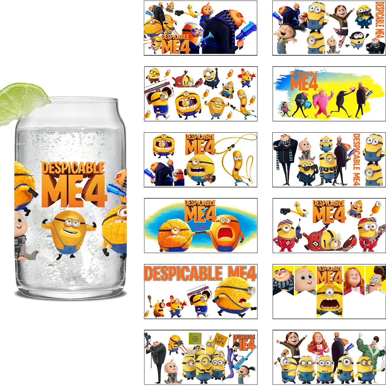 

Movie Cartoon Series Easy peel waterproof DIY Decals 3D transfers uvdtf crystal stickers 16oz uv dtf tumbler cup wraps sticker