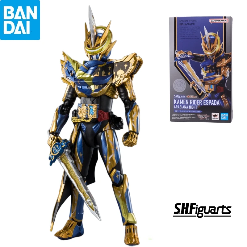 

In Stock 100% Original Bandai SHF Tokusatsu KAMEN RIDER ESPADA ARABIANA NIGHT Action Figure Toys Collection Model Gift