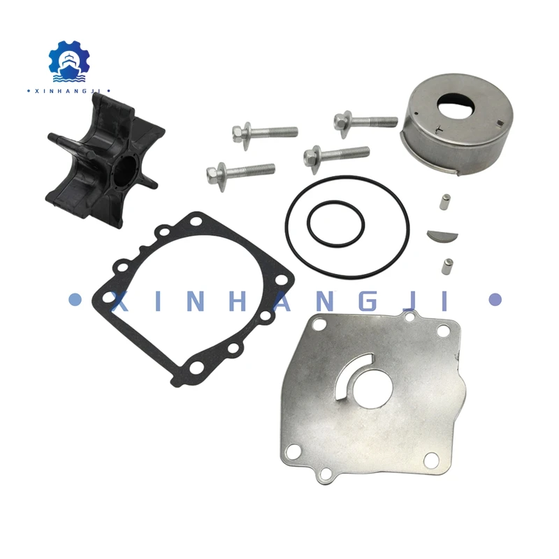 6N6-W0078-01 Water Pump Impeller Kit for Yamaha 2-Stroke 115 130 HP Outboard Motor 6N6-W0078-00 6N6-W0078 6E5-44352-01
