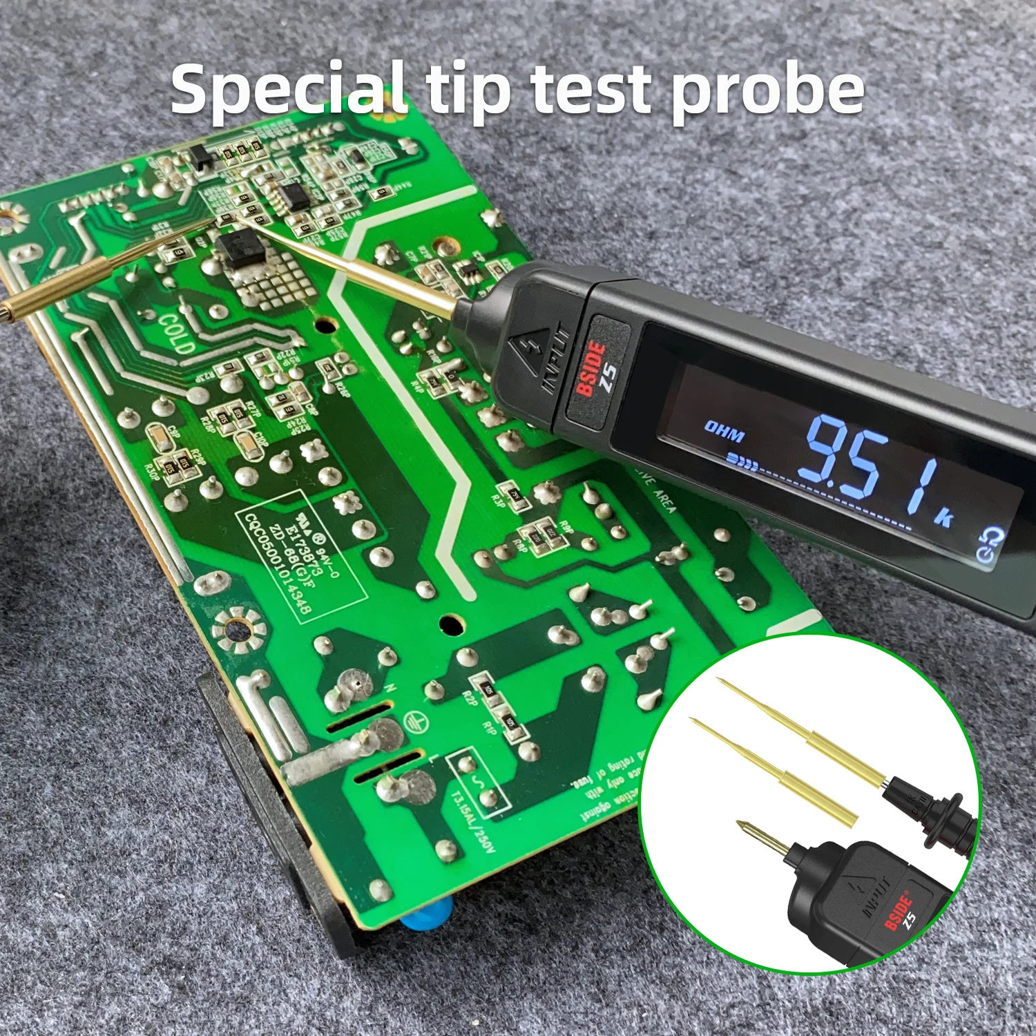 BSIDE New DC AC Digital Multimeter  Non-contact Smart Electric Pen NCV Live Wire Continuity Test Ohm Hz Voltage Detector Tester