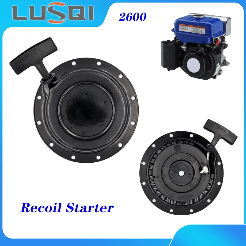 

LUSQI Rewind Pull Recoil Starter Water Pump Gasoline Generator Start Part For Yamaha EF2600 EF2700 MZ175 166F