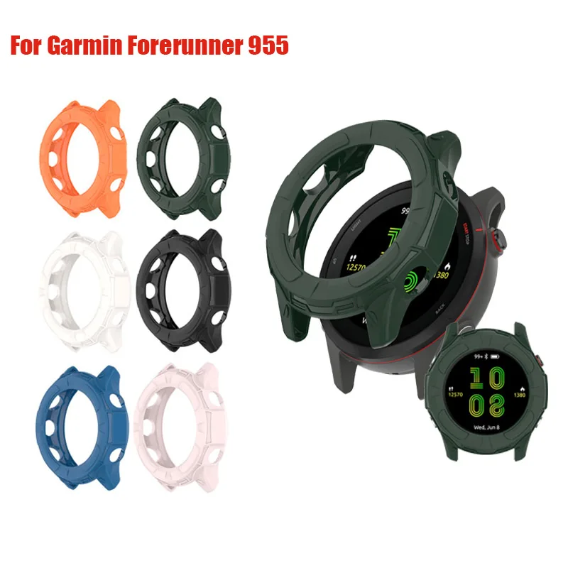 Watch Protection Case For Garmin Forerunner 955 955 solar TPU Case Cover Protective Cover Scratch-resistant Bumper Shell