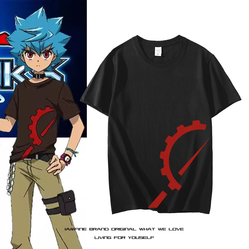 

Yu-Gi-Oh SEVENS LukeSummer хлопковые футболки мужские простые эластичные однотонные новые топы с круглым вырезом одежда повседневная футболка