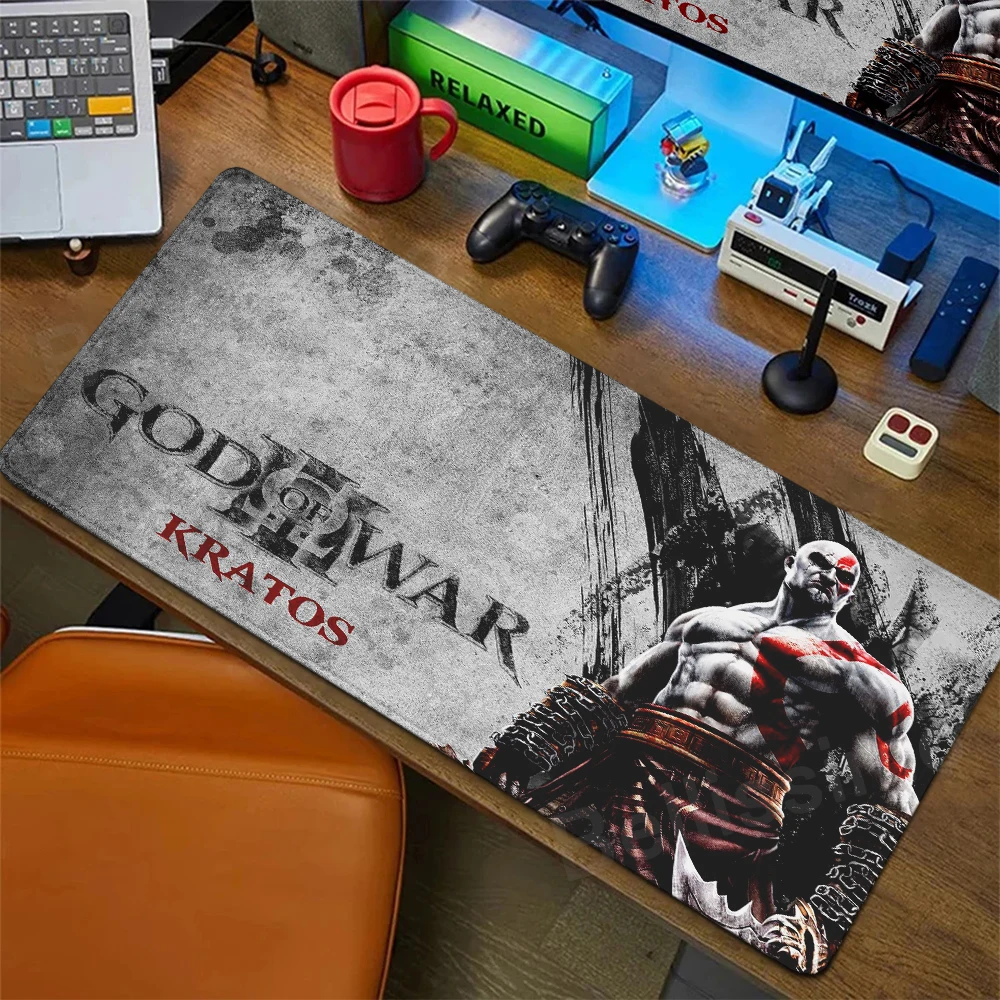 Xxl ماوس الوسادة إله الحرب حصيرة مكتبية ملحقات الألعاب لوحة المفاتيح الكمبيوتر ماوس ألعاب كبيرة خزانة الكمبيوتر طاولة مكتبية السجاد البساط