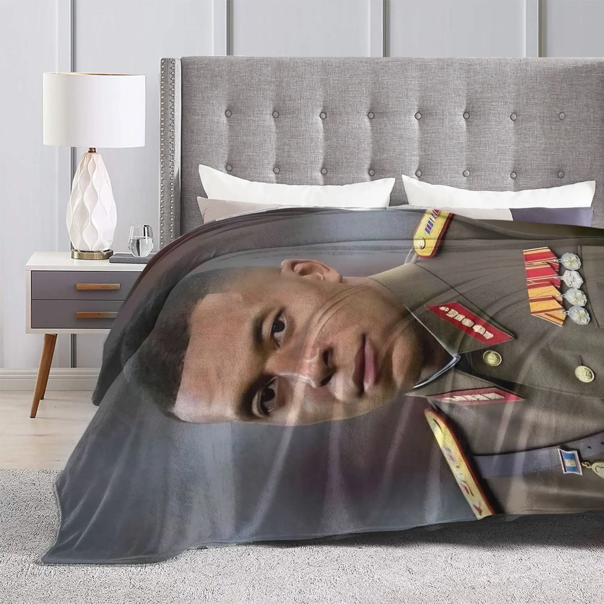 Kylians Mbappes Dictador Meme Blanket Cover Flannel Warm Throw Blankets for Home Couch Bedspread