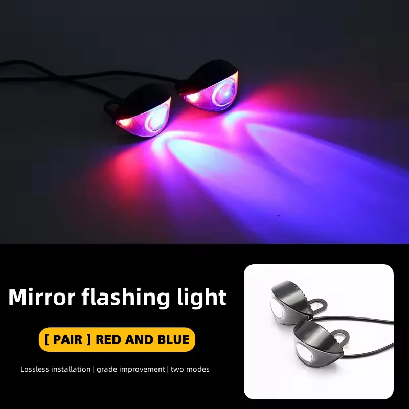 العالمي 2 قطعة دراجة نارية مرآة الرؤية الخلفية LED أضواء النسر بدوره إشارة مؤشر السوبر مشرق Led دراجة نارية الذيل الفرامل الضباب الخفيف