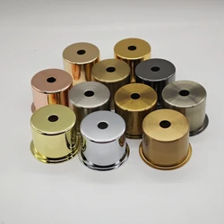 4 pieces/lot metal cup D52mm*H37mm 13 colors finish iron socket cover DIY table lamp canopy base hat lamp holder covers