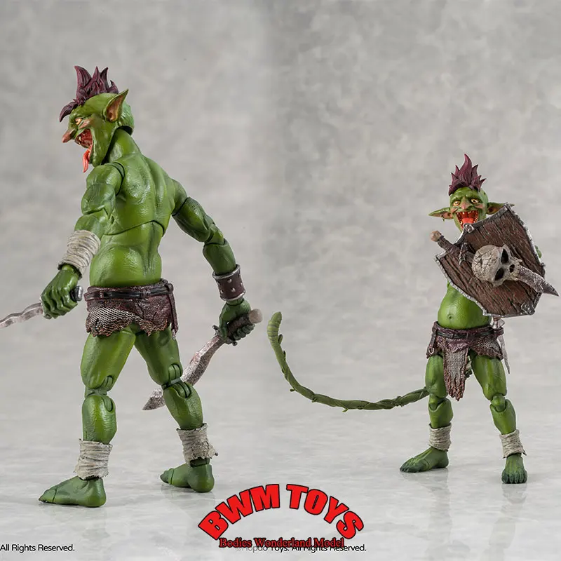 

HopDo Toys 1/12 Scale Soldier Anime Mohawk Goblin 6inch Action Figure Doll Collection
